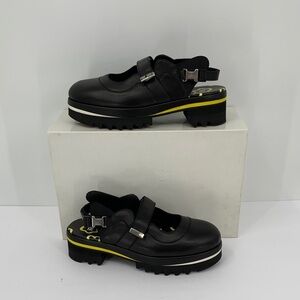 IRI DAANY chunky leather sandal shoe platform black leather maryjane new 41 11
